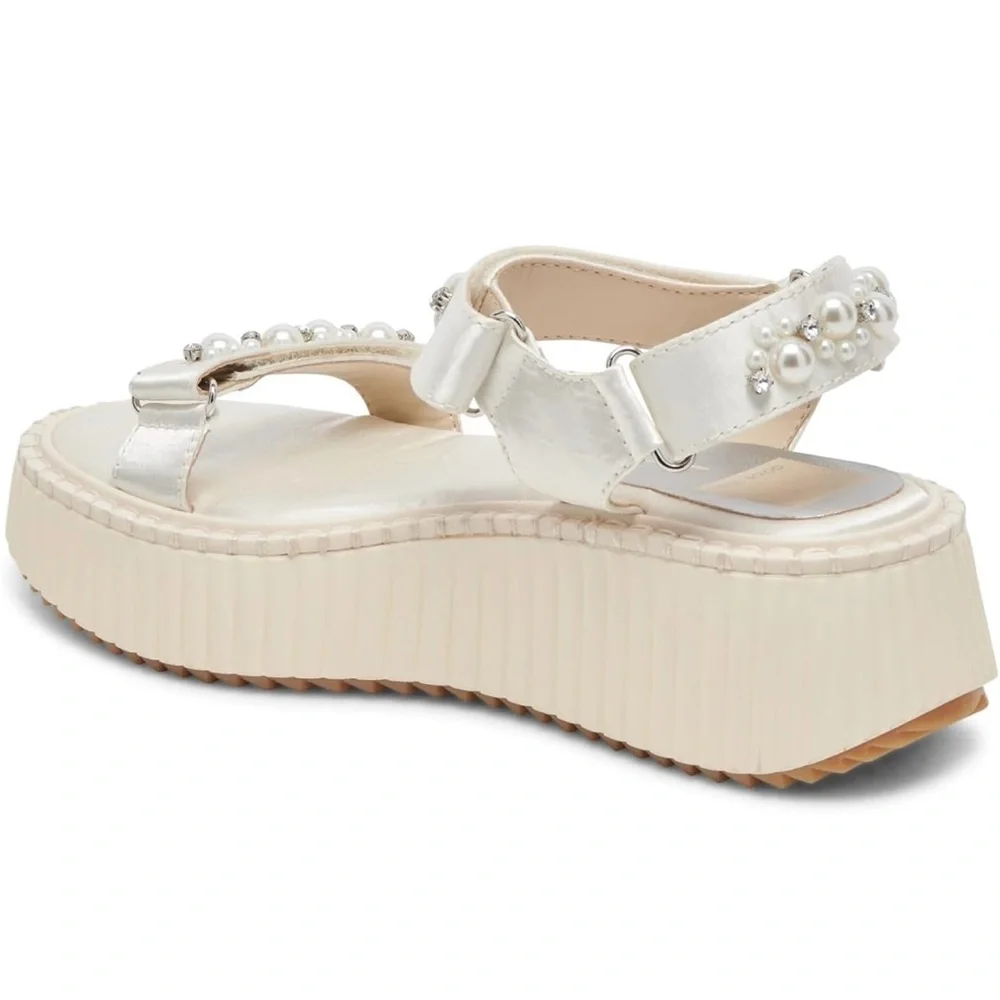 Dolce Vita Women's Debra Cream Sandals Size 8.5 M Good Condition - Picture 4 of 15